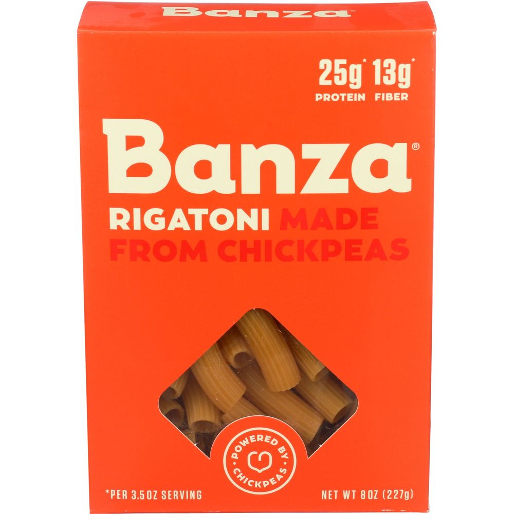 Banza Rigatoni Chickpea Pasta, 8 Ounce -- 6 Per Case