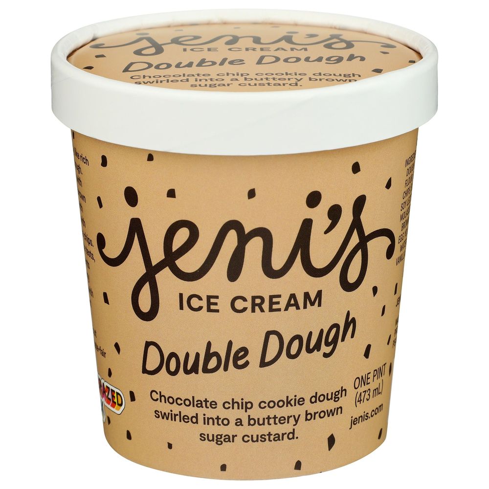Jenis Double Dough Ice Cream, 16 Fluid Ounce -- 8 Per Case