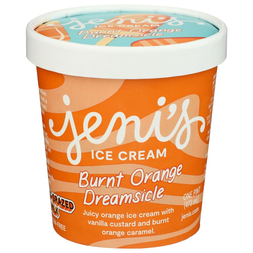 Jenis Burnt Orange Dreamsicle Ice Cream, 16 Fluid Ounce -- 8 Per Case