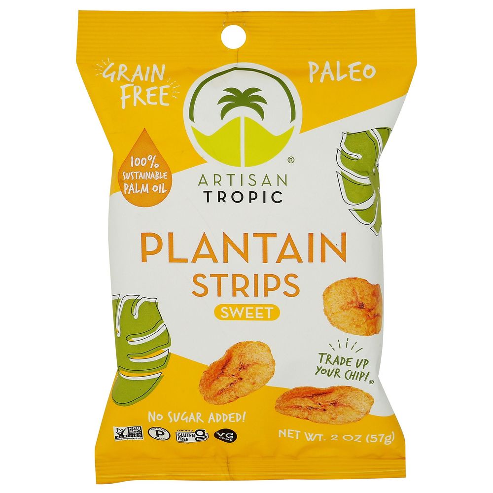 Artisan Tropic Sweet Plantain Strips, 2 Ounce -- 8 Per Case