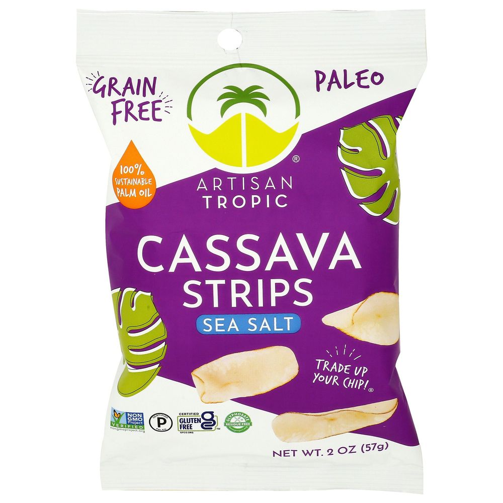 Artisan Tropic Sea Salt Cassava Strips, 2 Ounce -- 24 Per Case