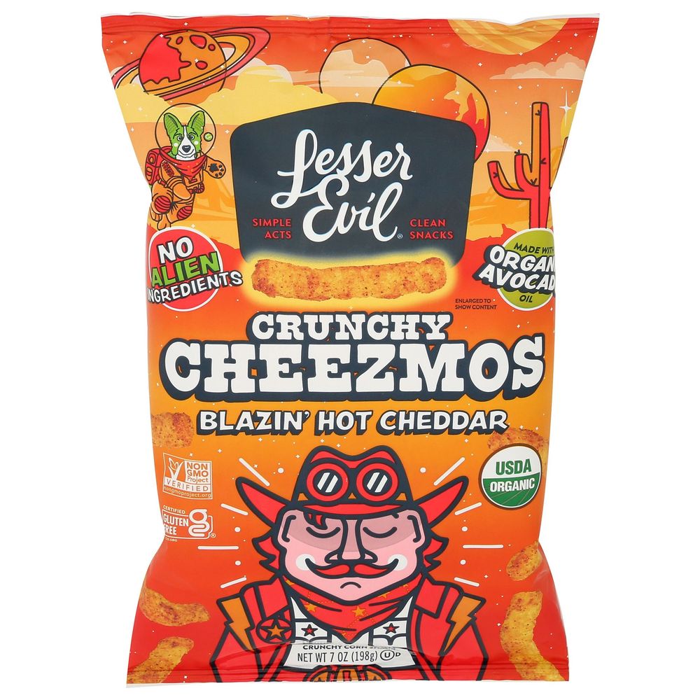 Blazin Hot Cheddar Crunchy Cheezmos