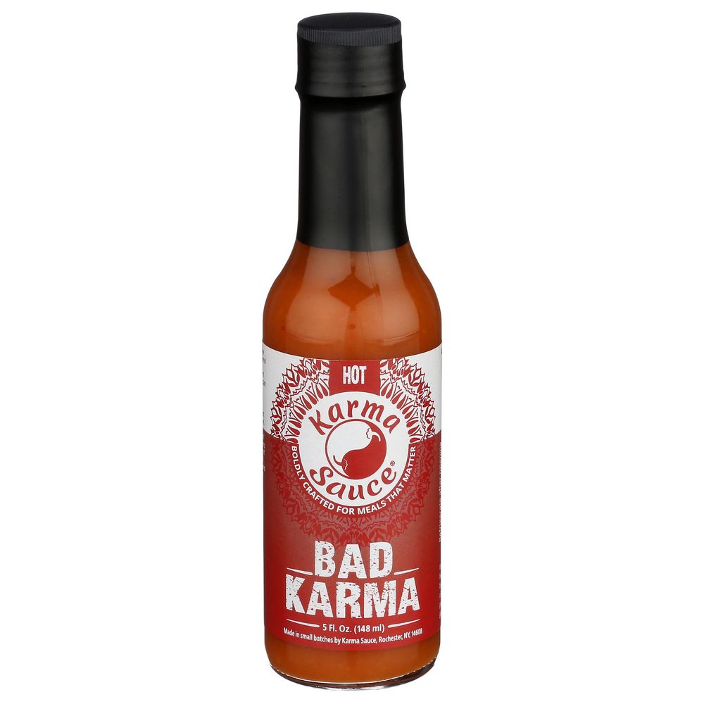 Karma Sauce Bad Karma Hot Sauce, 5 Fluid Ounce -- 12 Per Case