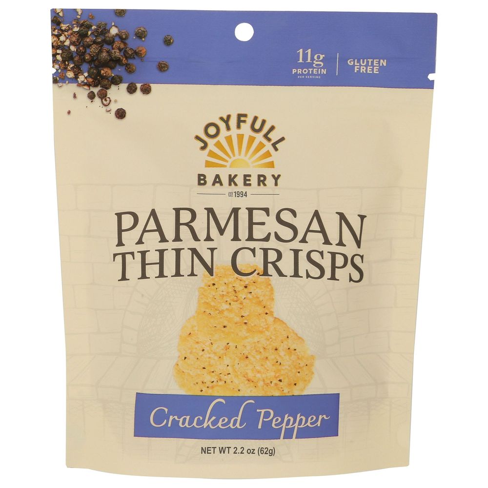 Cracked Pepper Parmesan Thin Crisps