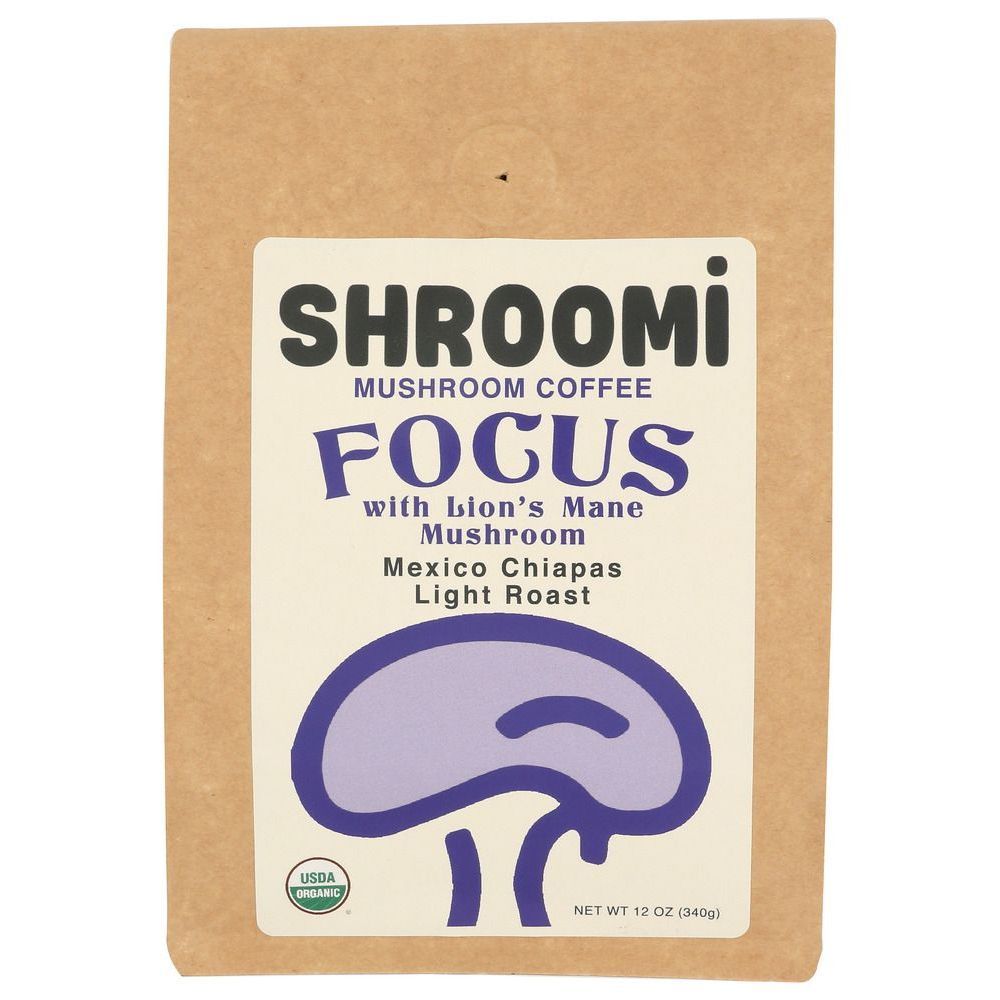 Shroomi Light Roast Mexico Mushroom Coffee, 12 Ounce -- 6 Per Case