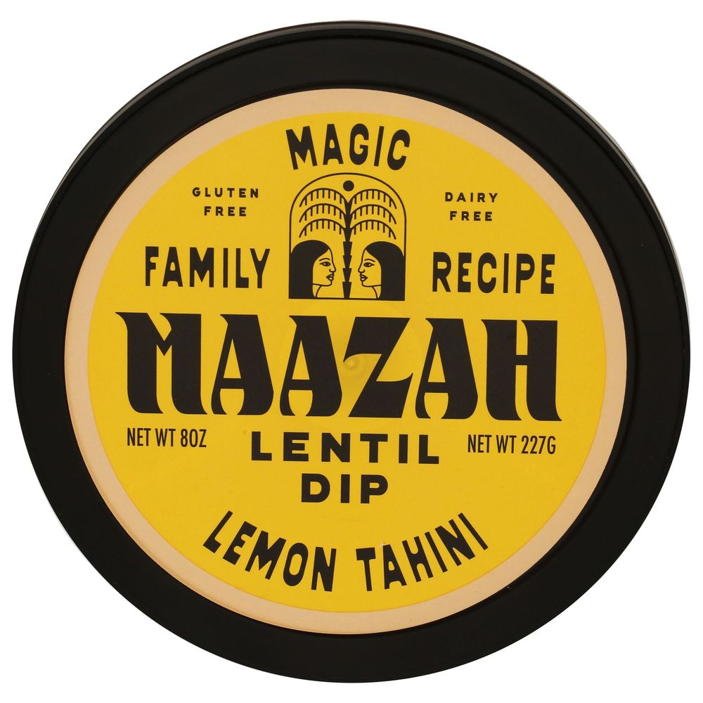 Maazah Lemon Tahini Lentil Dip, 8 Ounce -- 6 Per Case