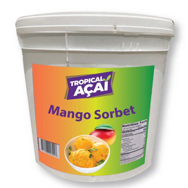 Tropical Acai Mango Sorbet, 3 Gallon