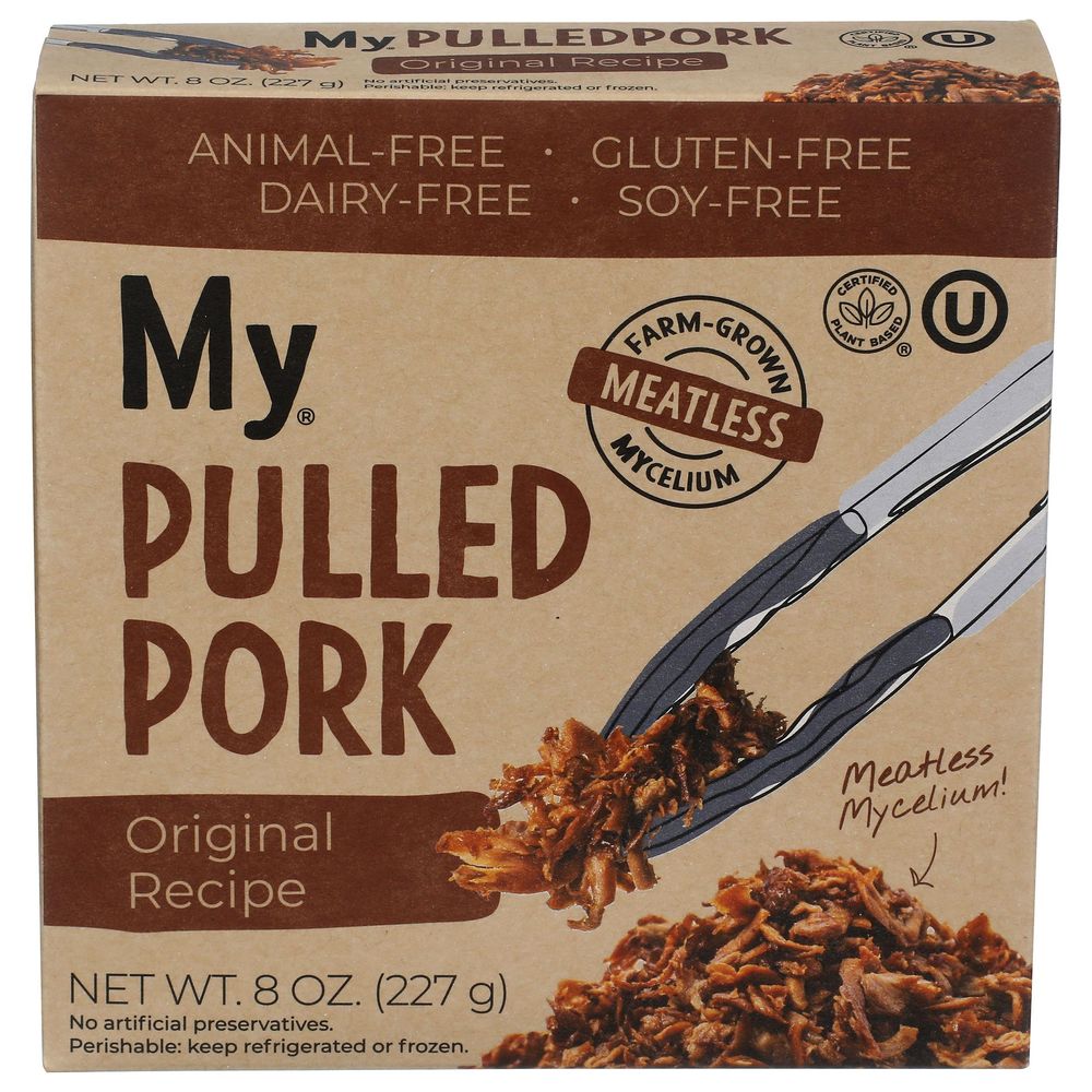 My Original Recipe Meatless Mycelium Pulled Pork, 8 Ounce -- 6 Per Case