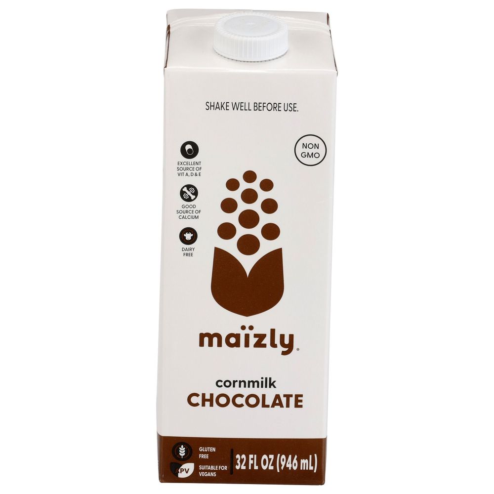Maizly Chocolate Corn Milk, 32 Fluid Ounce -- 6 Per Case