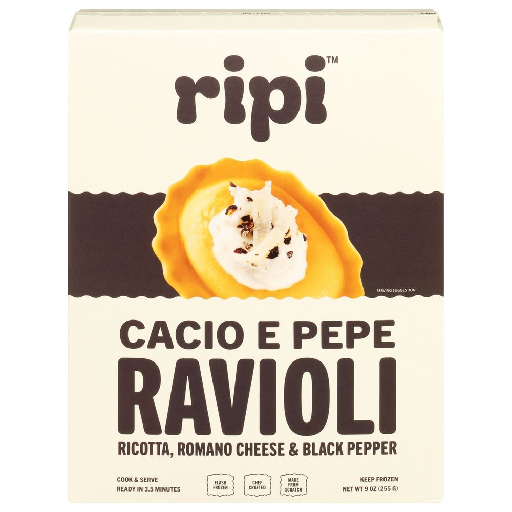 Ripi Cacio E Pepe Ravioli, 9 Ounce -- 8 Per Case