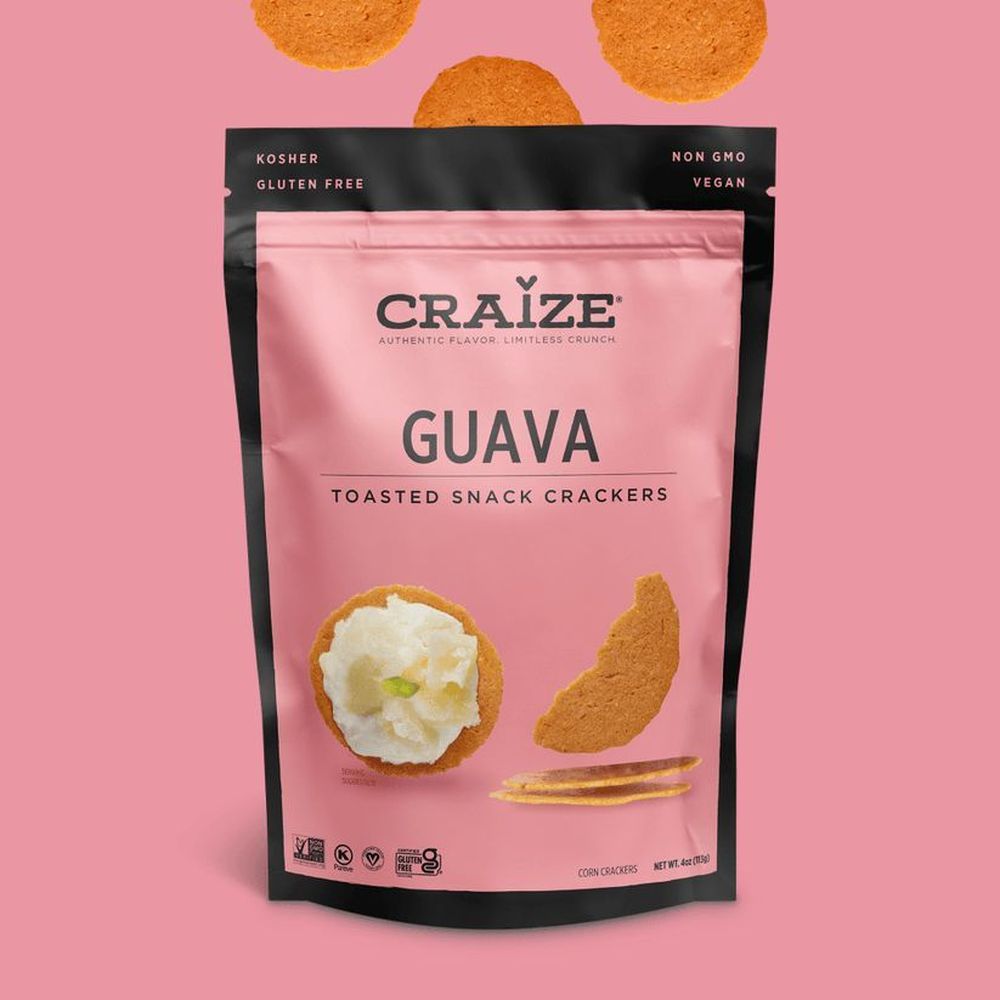 Craize Guava Cracker Crisps, 4 Ounce -- 6 Per Case