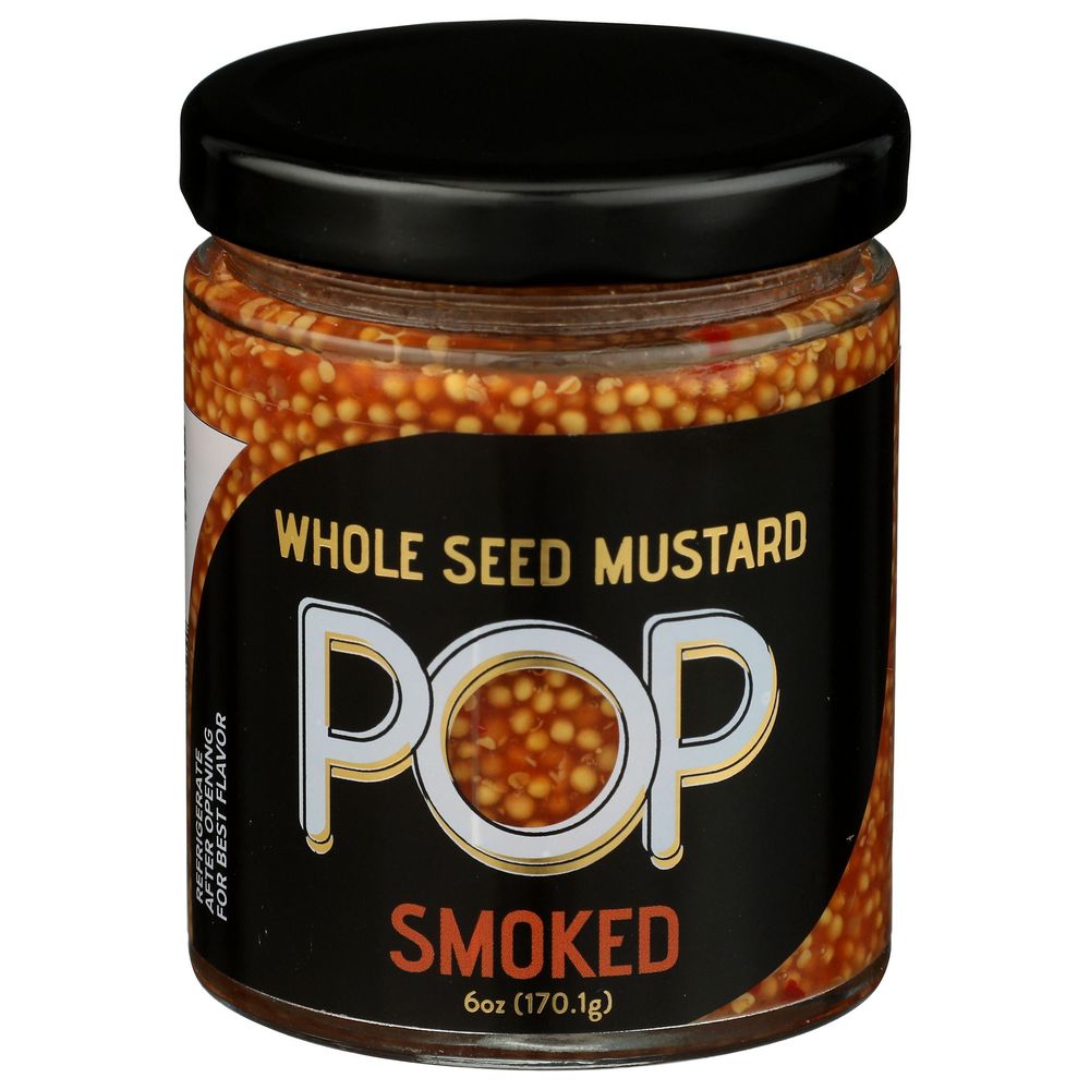 Pop Mustard Smoked Whole Mustard Seed, 6 Ounce -- 12 Per Case