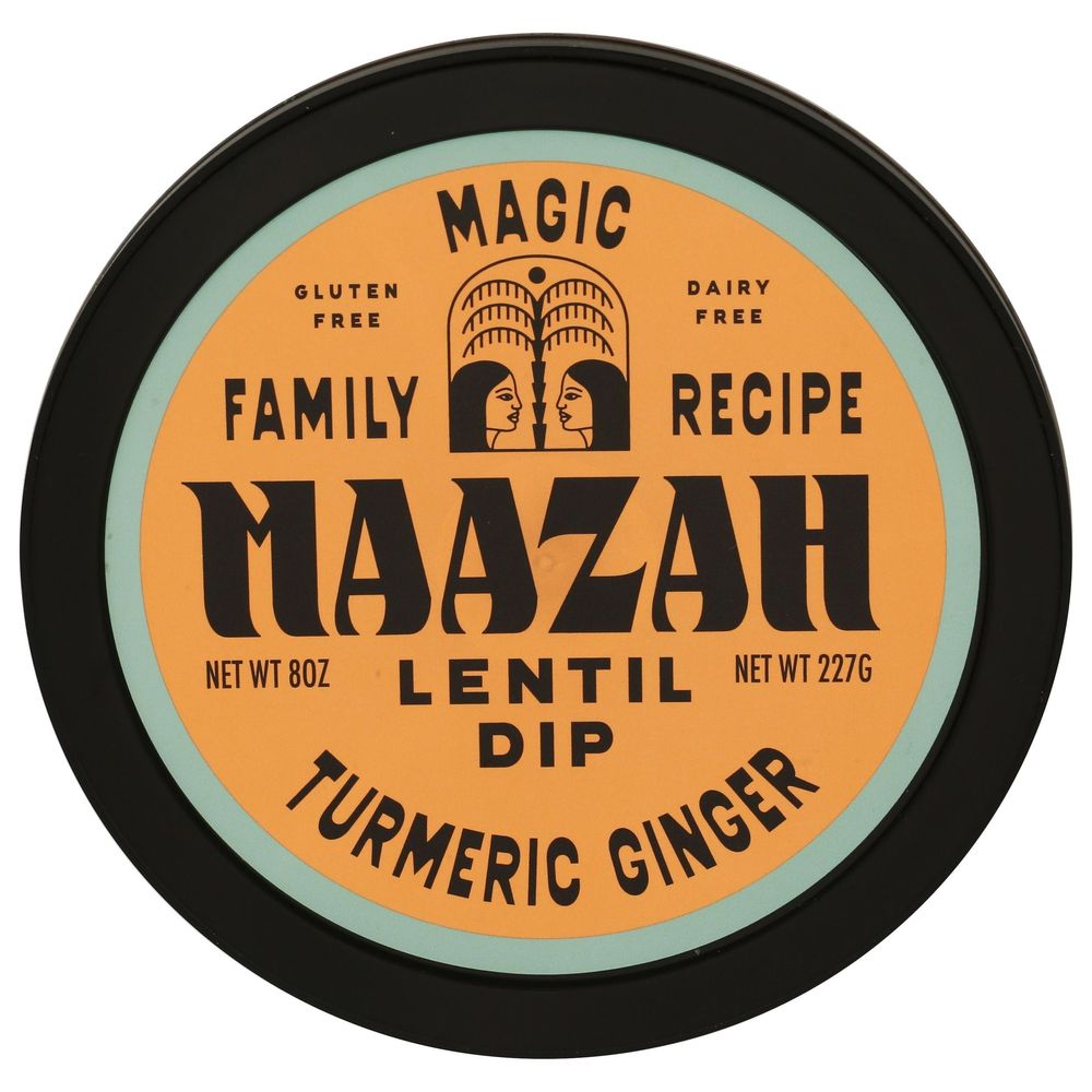 Maazah Turmeric Ginger Lentil Dip, 8 Ounce -- 6 Per Case
