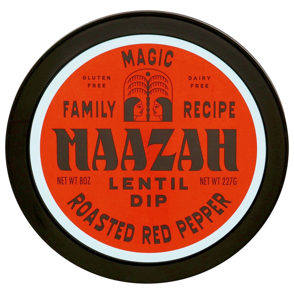 Maazah Roasted Red Pepper Lentil Dip, 8 Ounce -- 6 Per Case