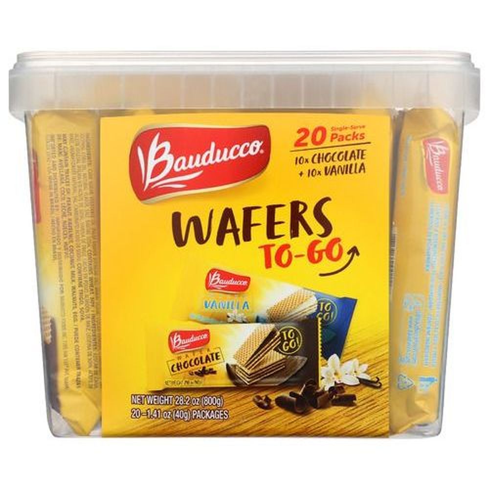 Bauducco Chocolate And Vanilla Wafer Cookies, 28.2 Ounce -- 6 Per Case