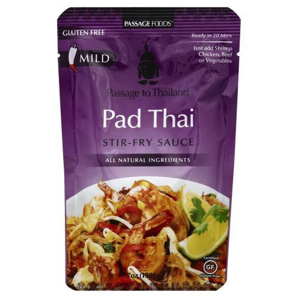 Passage Foods Gluten Free Pad Thai Stir Fry Sauce, 7 Ounce -- 6 Per Case