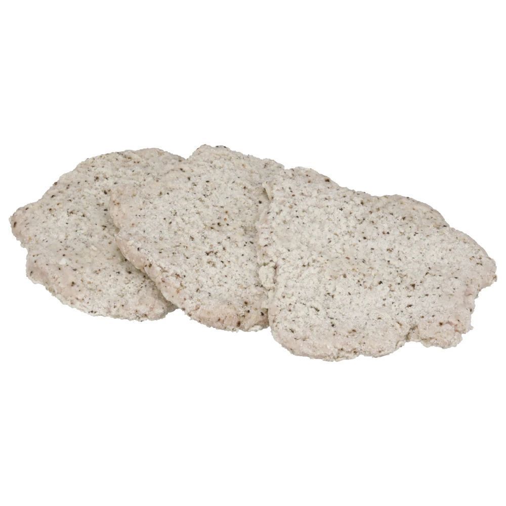 Advancepierre Blue Label Raw Breaded Black Pepper Western Style Country Fried Beef Steak Fritter, 5.33 Ounce -- 30 Per Case