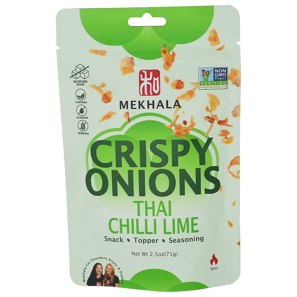 Mekhala Thai Chilli Lime Crispy Onions, 2.5 Ounce -- 6 Per Case