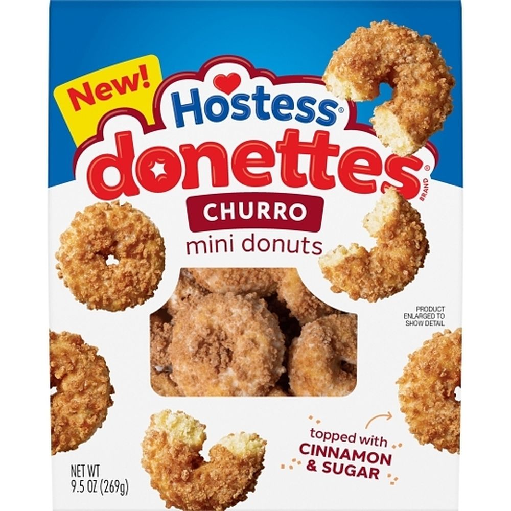Donettes Churro Mini Donut, 9.5 Ounce -- 6 Per Case