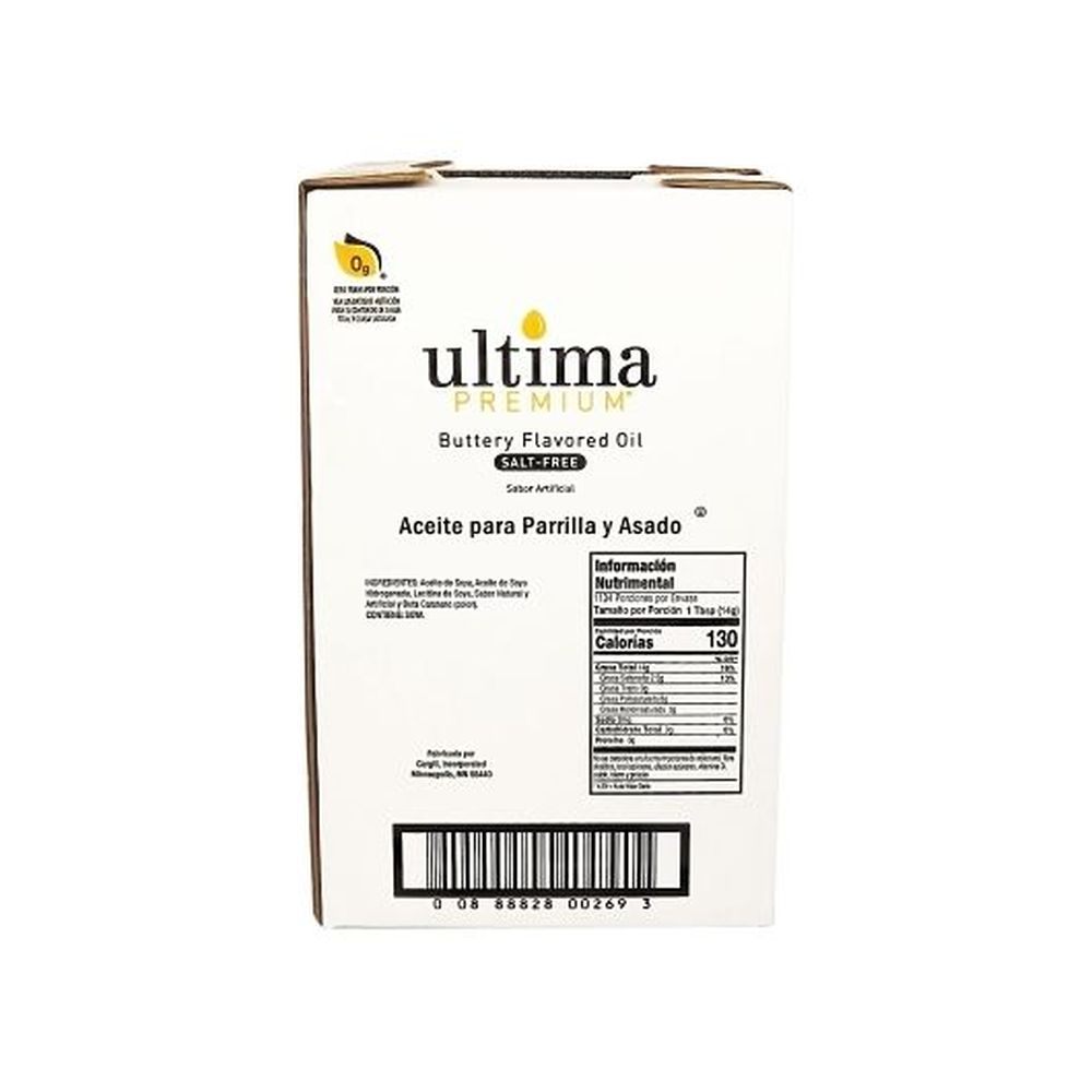 Ultima Premium Buttery Flavored Oil, 35 Pound
