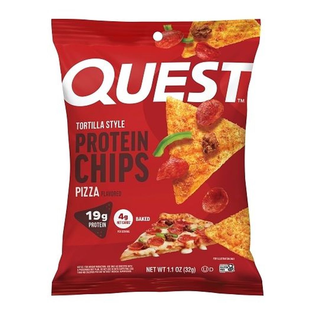 Pizza Flavored Tortilla Style Protein Chips