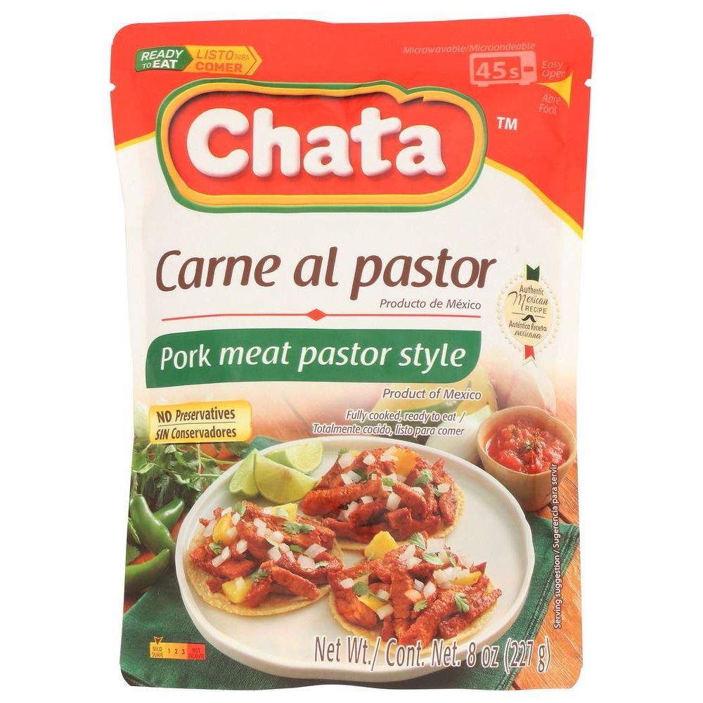 Chata Carne Al Pastor Entree, 8 Ounce Pouch -- 12 Per Case