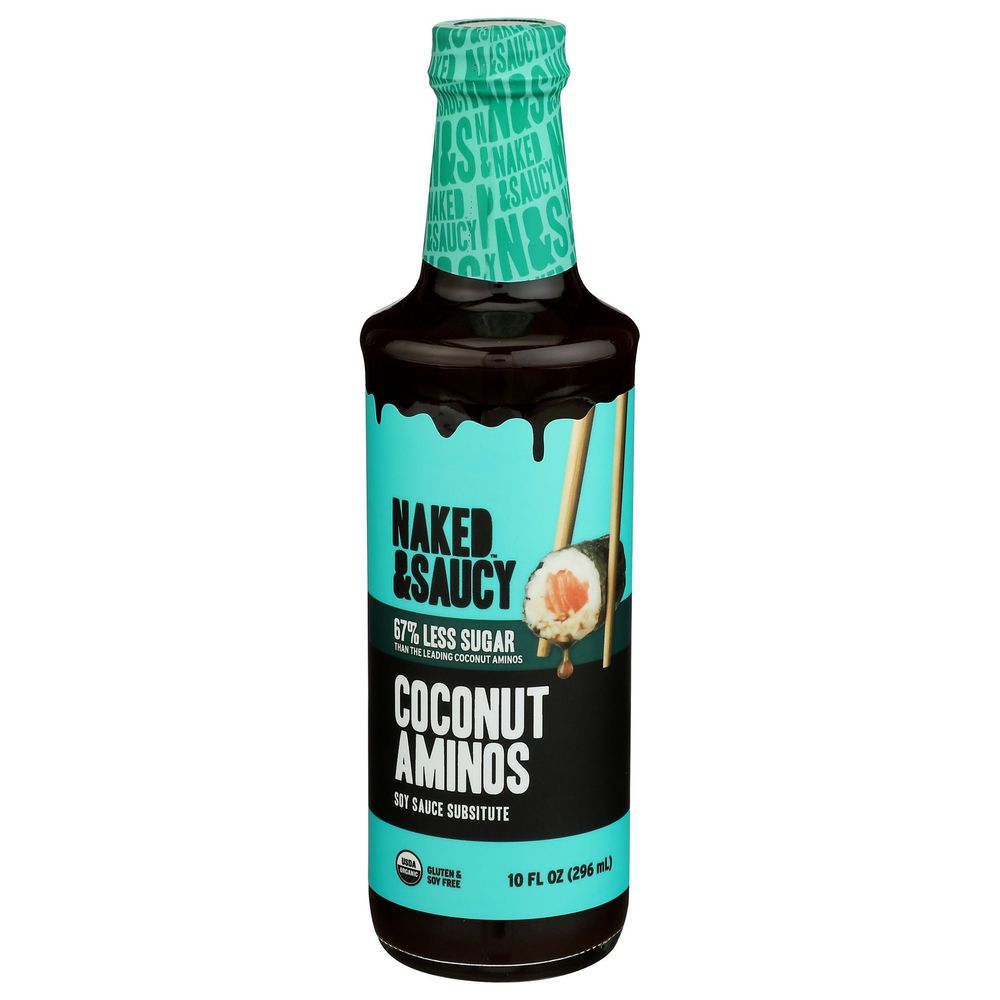 Naked And Saucy Reduced Sugar Coconut Aminos, 10 Fluid Ounce -- 6 Per Case