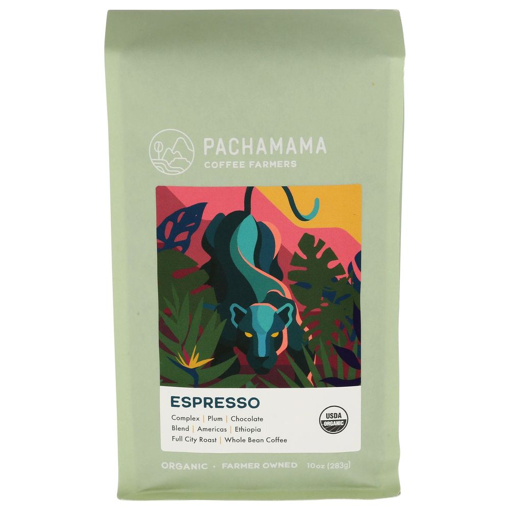 Pachamama Organic Espresso Coffee, 10 Ounce -- 8 Per Case