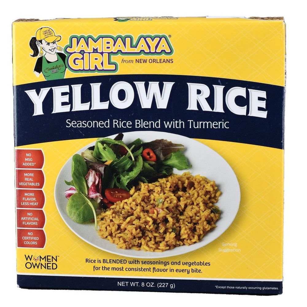 Jambalaya Girl Yellow Rice Blend With Turmeric, 8 Ounce -- 12 Per Case