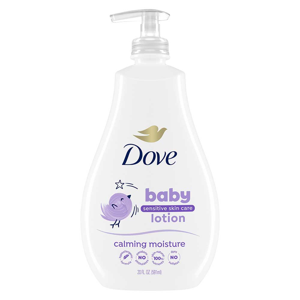 Baby Dove Sensitive Skin Calming Moisture Night Time Baby Lotion, 20 Ounce -- 4 Per Case