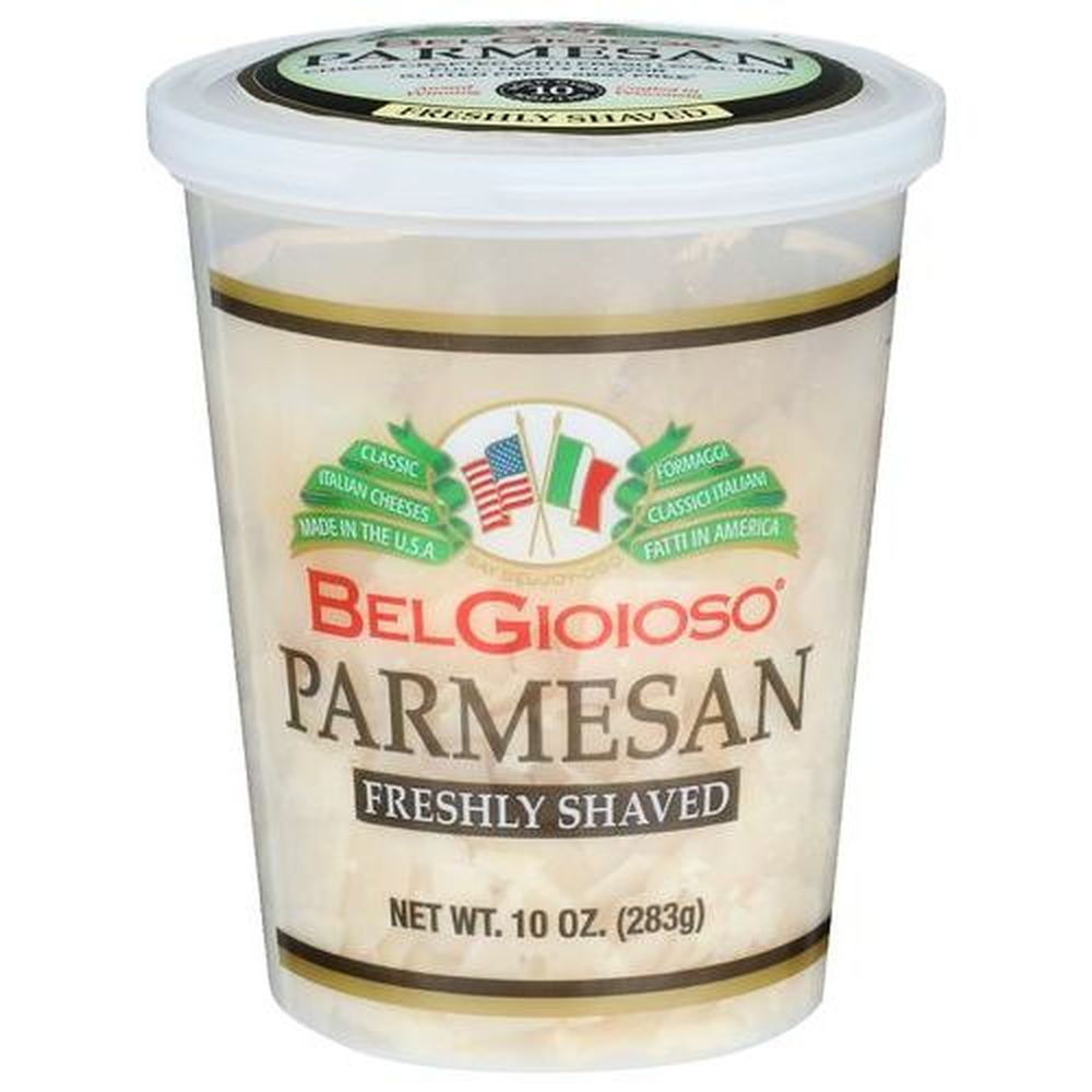 Belgioioso Freshly Shaved Parmesan Cheese, 10 Ounce Cup -- 6 Per Case