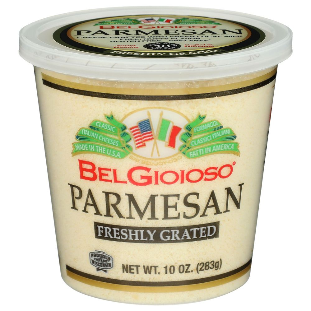 Belgioioso Freshly Grated Parmesan Cheese, 10 Ounce Cup -- 6 Per Case