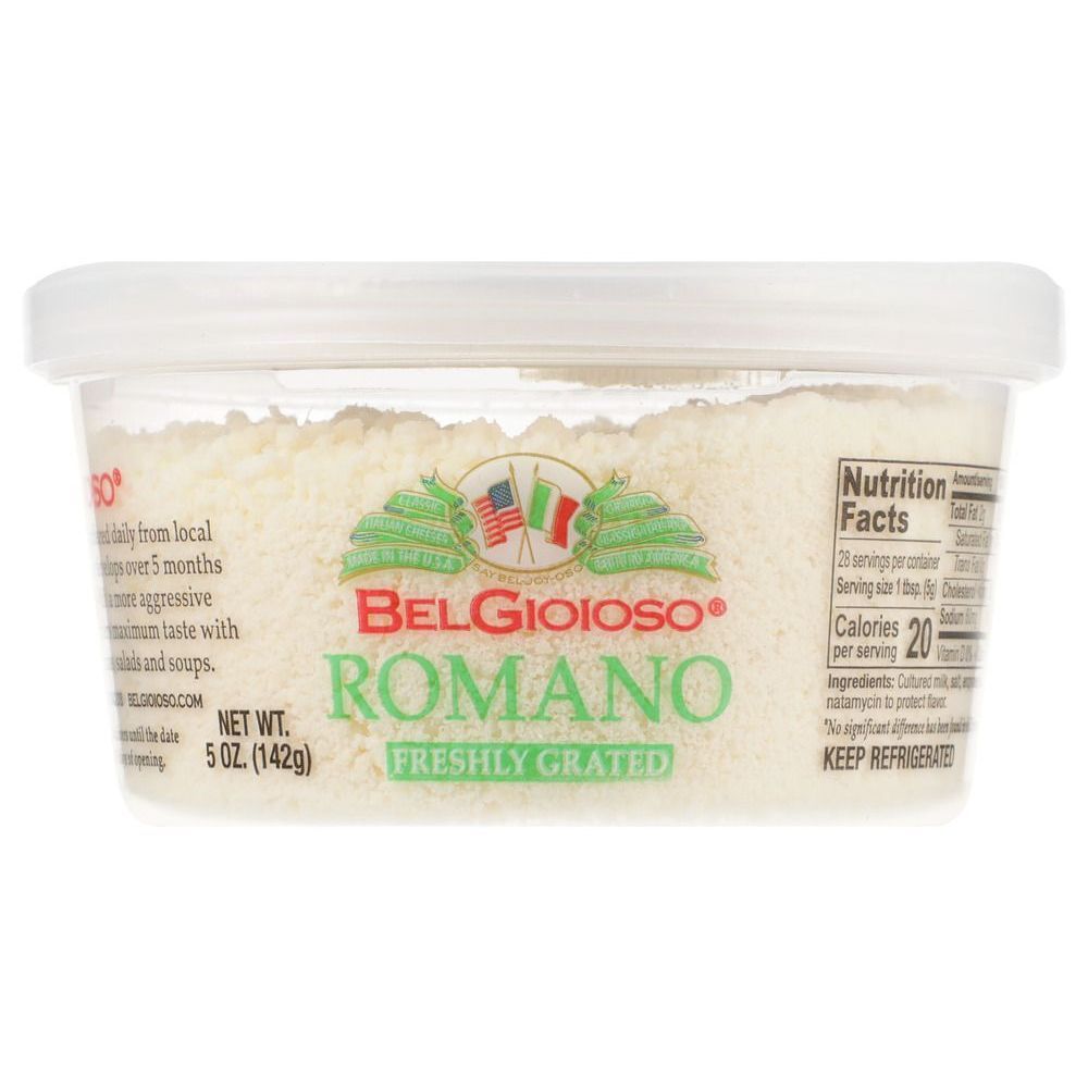 Belgioioso Grated Romano Cheese, 5 Ounce -- 12 Per Case