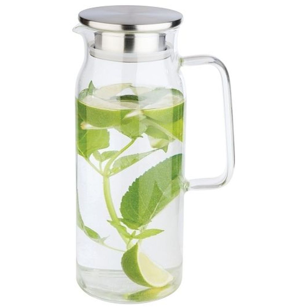 Aps Glass Carafe With Strainer, 50.75 Ounce Capacity