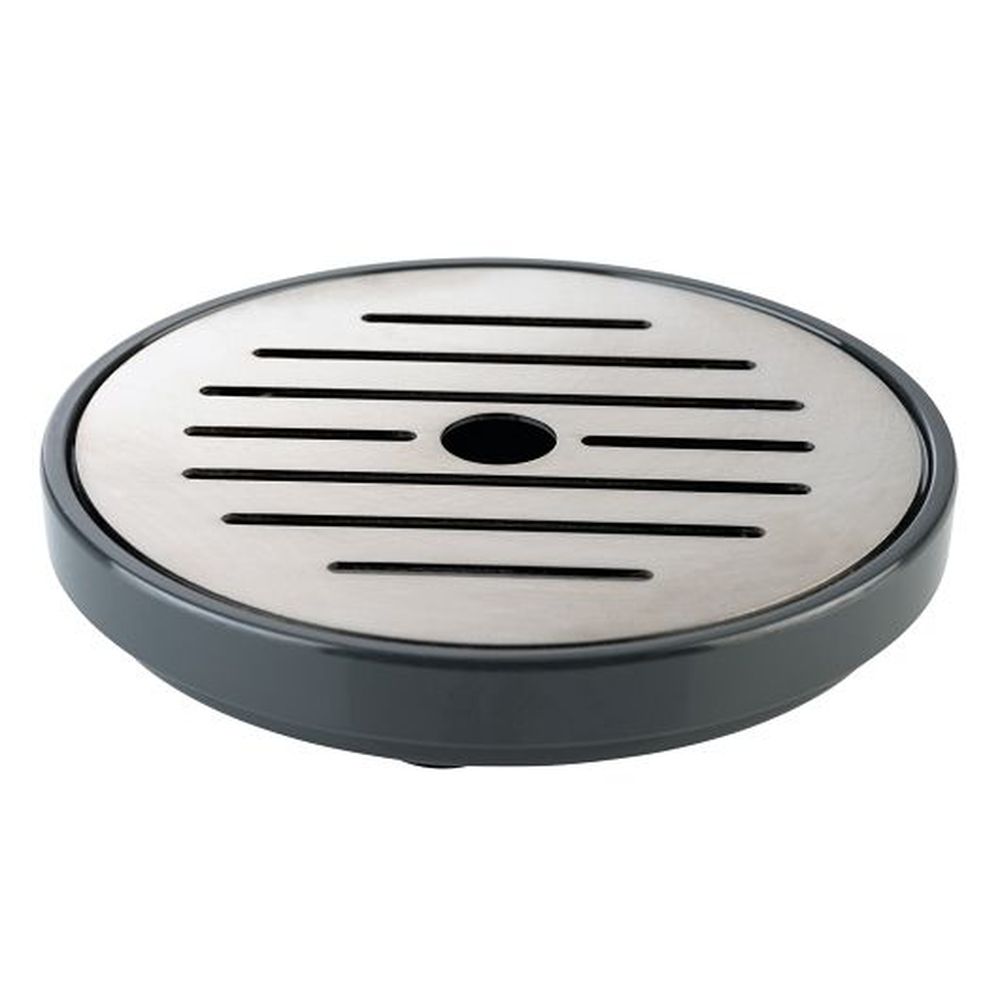 Aps Black Drip Tray For Juice Dispenser, 3.75 Inch Dia. X H-5/8 Inch Height