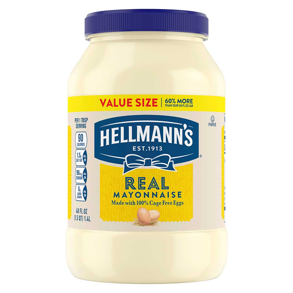 Hellmanns Real Mayonnaise, 48 Fluid Ounce -- 4 Per Case
