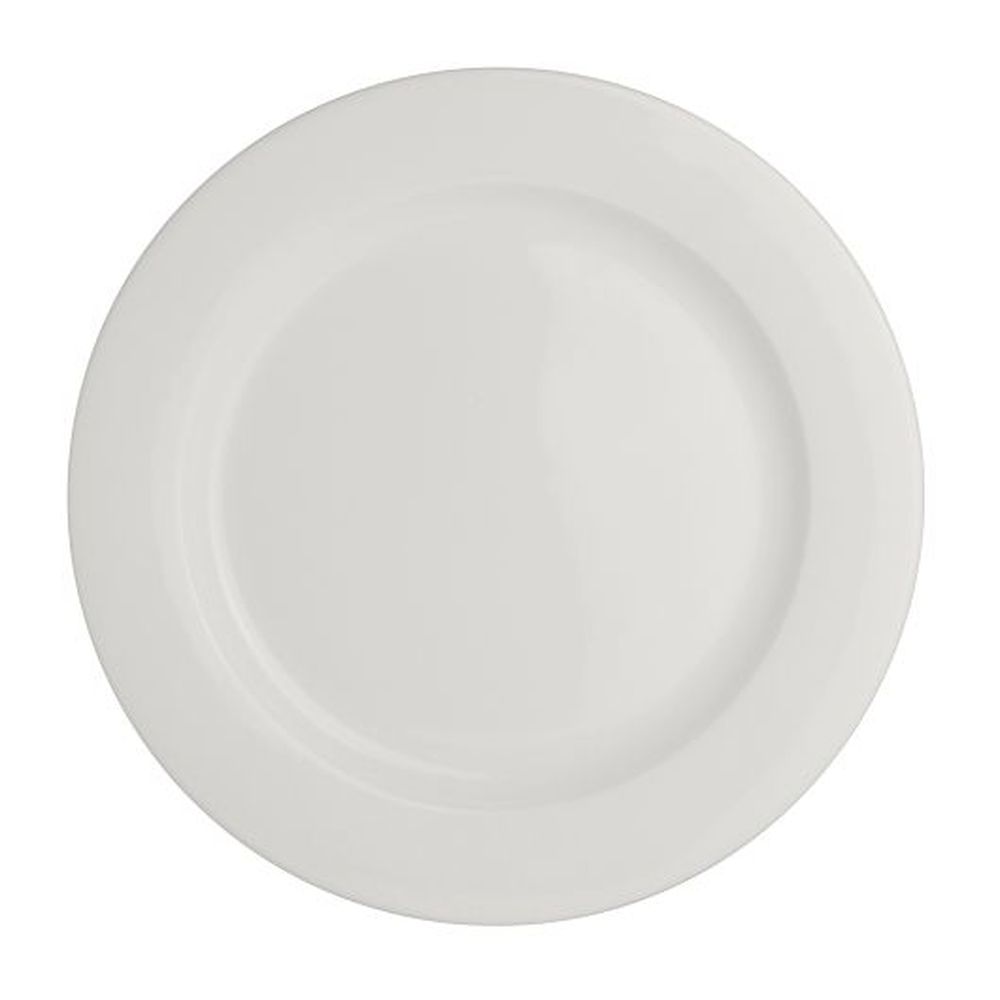 Steelite Monaco Vogue Alumina Vitrified 10 5/8 Inch Flat Rim Plate, 24 Count