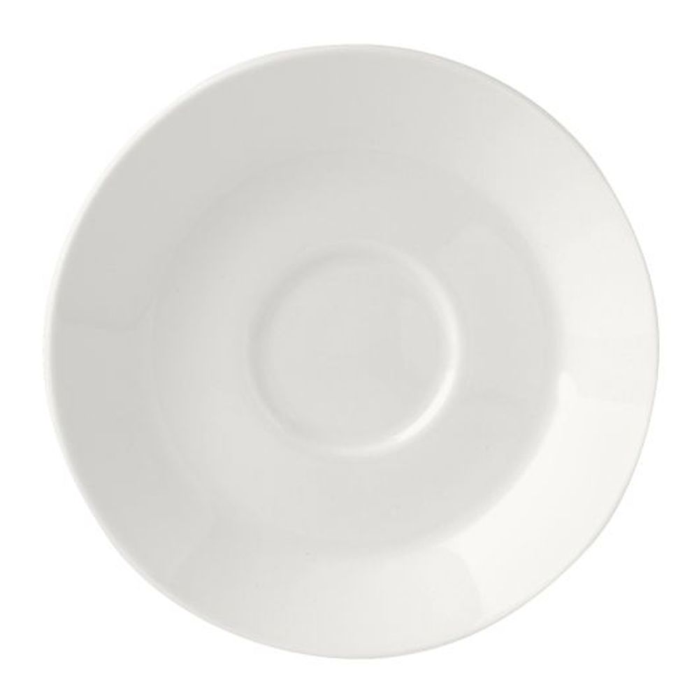 Steelite Monaco Vogue White Alumina Vitrified 4.625 Inch Saucer, 36 Count