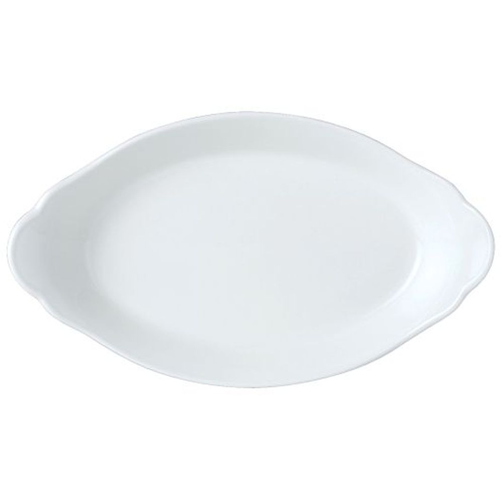Steelite Alumina Vitrified 36.5 Ounce White Oval Eared Dish, 6 Count