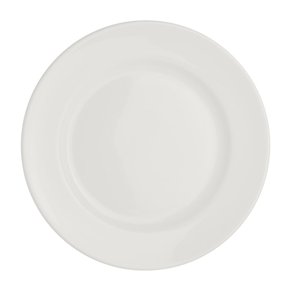 Steelite Alumina Vitrified Monaco White Vogue Plate, 24 Count