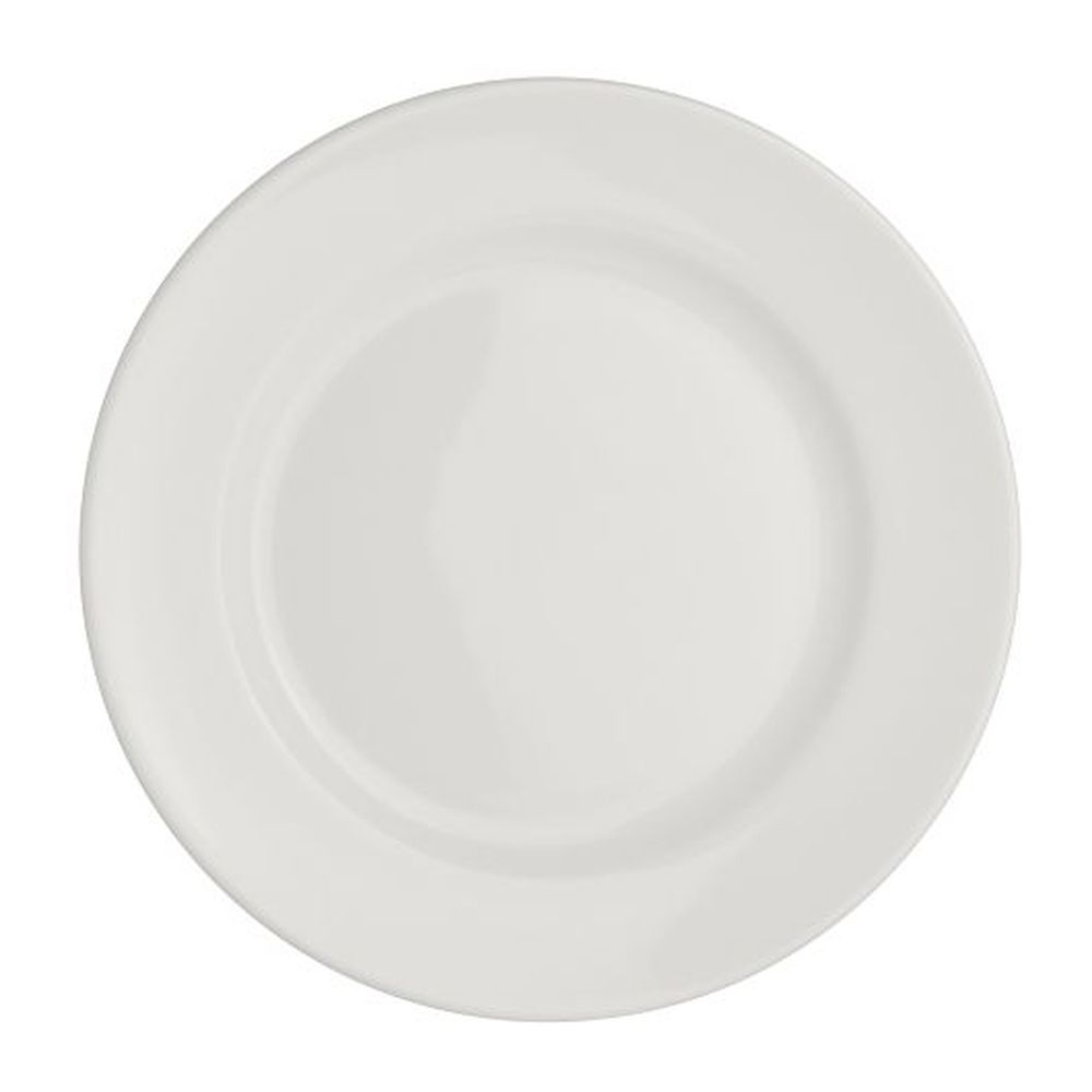 Steelite Monaco Vogue White Alumina Vitrified 8 inch Plate, 24 Count