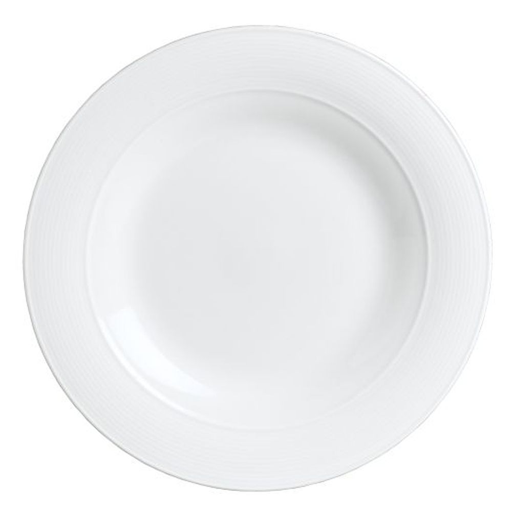 Rene Ozorio Aura 6.75 Inch Porcelain Flat Mid Rim Plate, 24 Count