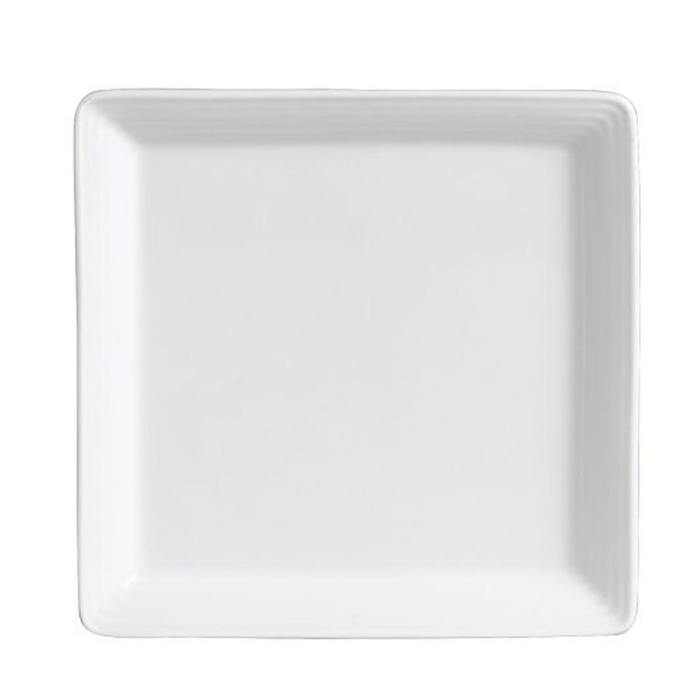Rene Ozorio Aura 5.13 Inch Porcelain Square Embossed Tray, 24 Count
