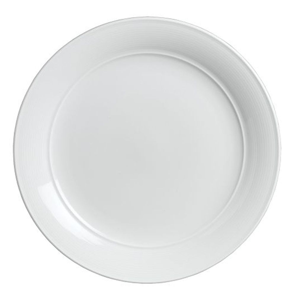 Rene Ozorio Aura 8.75 Inch Porcelain Medium Rim Plate, 24 Count