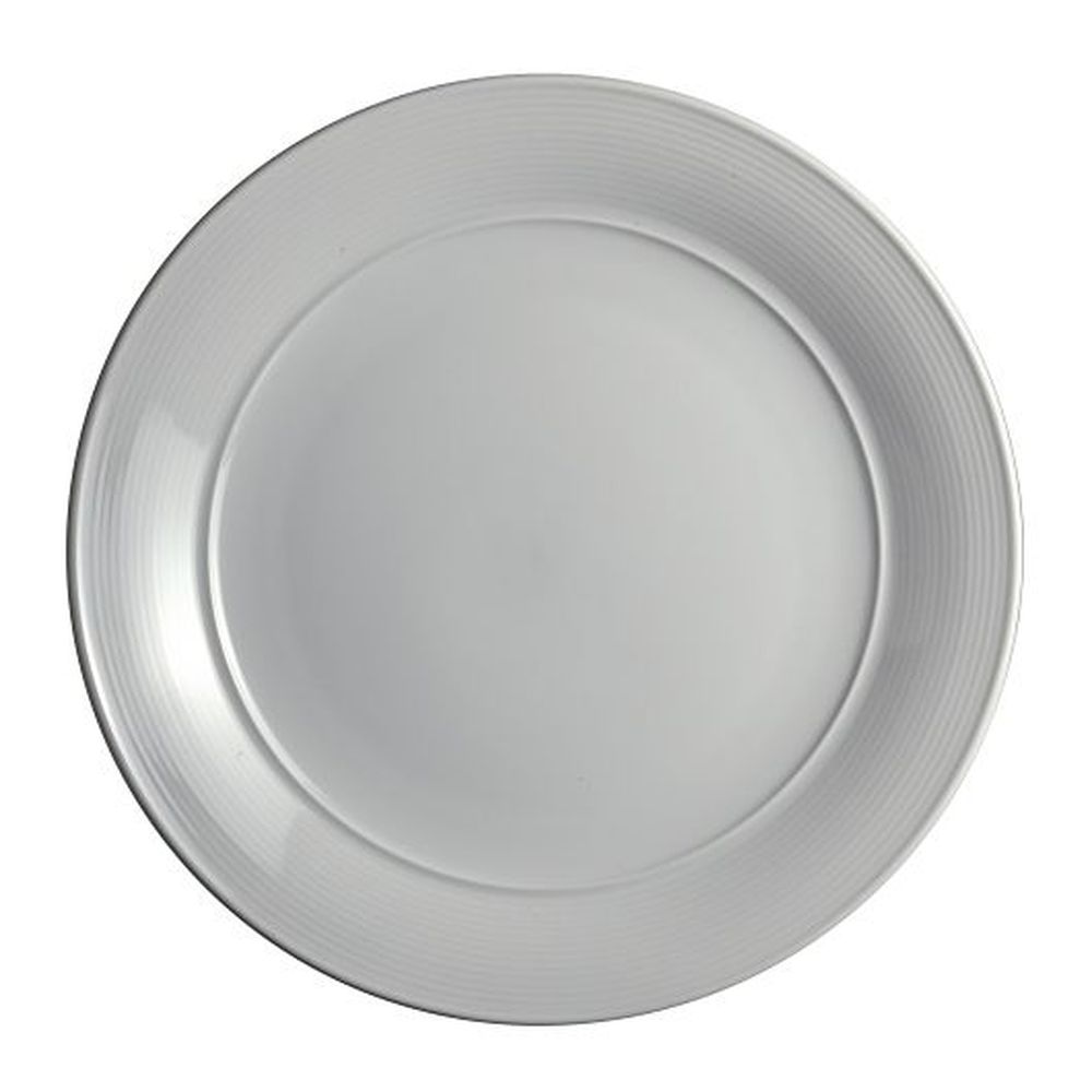 Rene Ozorio Aura 11.25 Inch Porcelain Medium Rim Plate, 12 Count