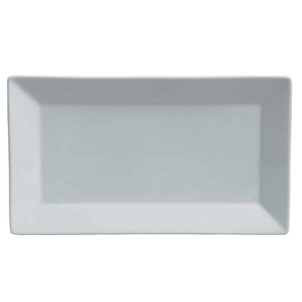 Bandeja Rectangular Varick Pub De Porcelana De 14 X 7 Pulgadas, 12 Unidades