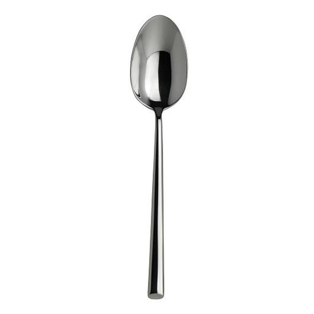 La Tavola Yuki 18/10 Stainless Stee7.5 Inch L Oval Bowl Soup/dessert Spoon, 12 Count