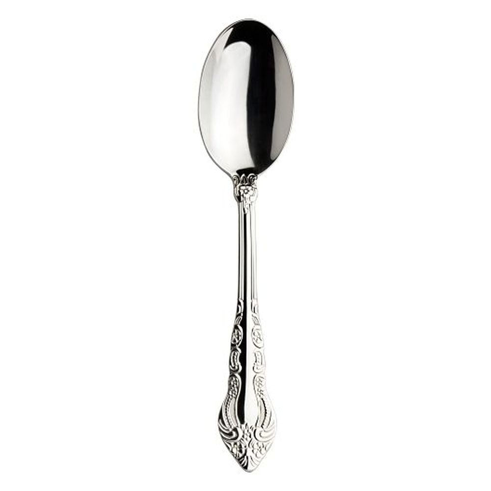 La Tavola Carmen 18/10 Stainless Steel 7.25 Inch Oval Bowl Soup/dessert Spoon, 12 Count