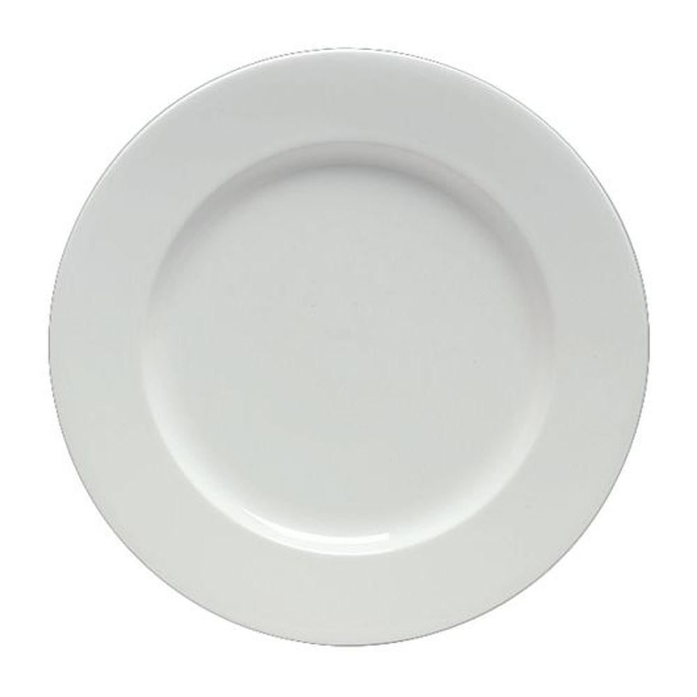 Stratford Alpha-Ceram 9.5 inch Flat Rim Plate, 12 count