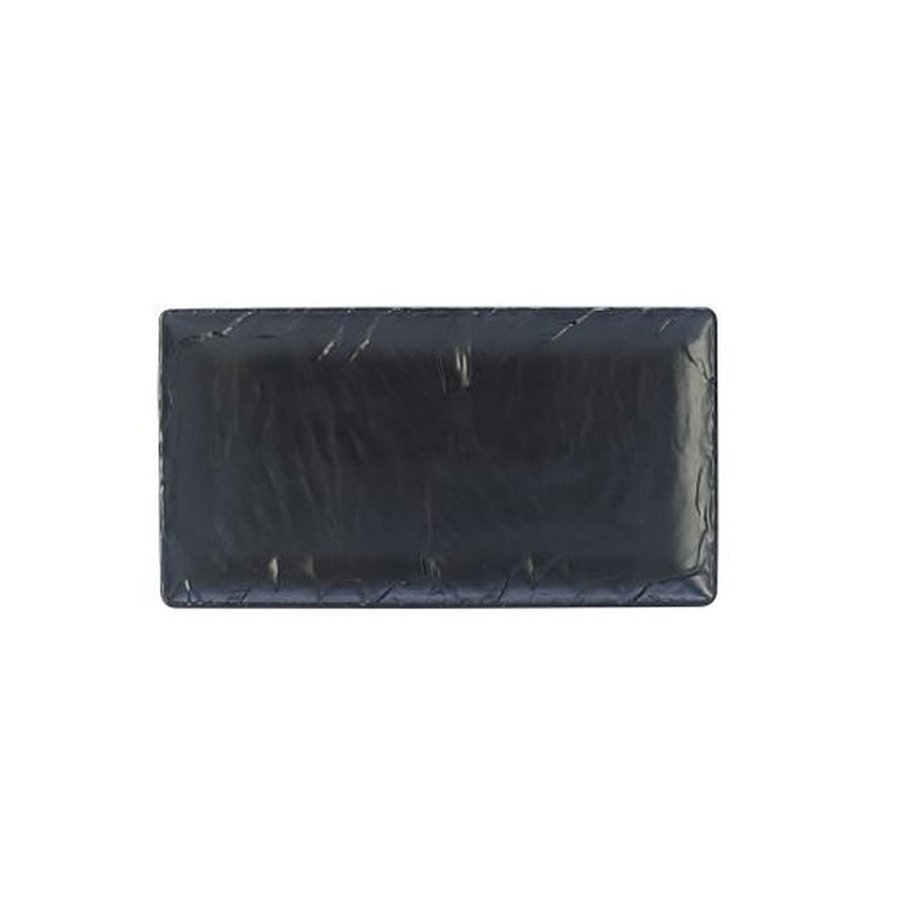 Gastronorm Slate 12.75 x 7 inch Melamine 1/3 Rectangle Platter, 12 count